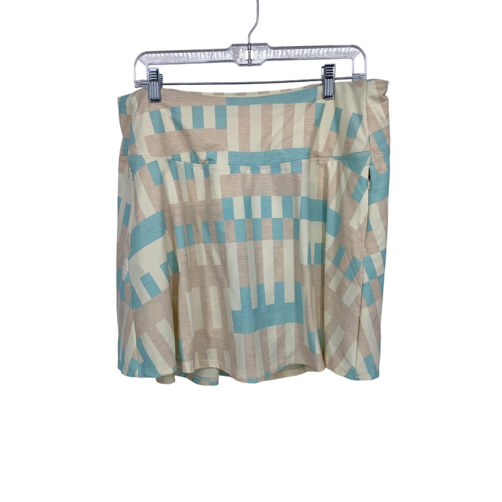 CALIA Energize Eagle Skirt Womens XXL Multicolor Geo High Waist Built-In Shorts